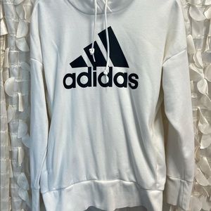 White Adidas sweatshirt, only been work a few times, like new.